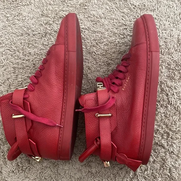 All leather Red Buscemi sneakers